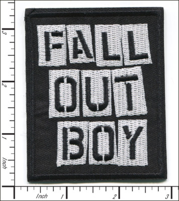22 Pcs Embroidered Sew or Iron on patch Pall Out Boy Punk Rock 68x74mm AP056fC
