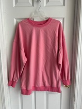 LS SWEATSHIRT - Pink - Long - Women - Large
