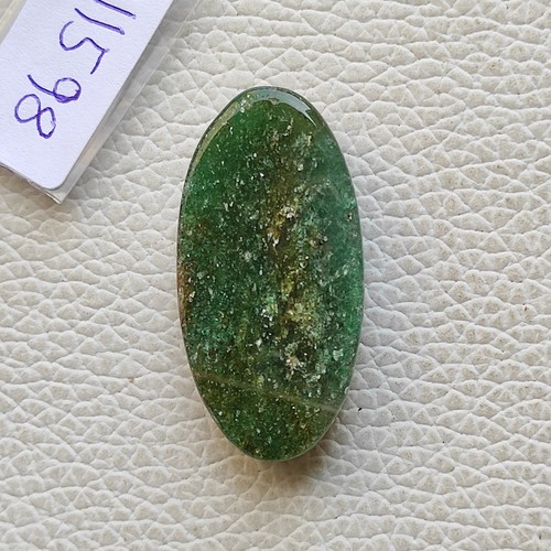 Designer green aventurine cabochon oval shape aventurine healing stone R11598 AU - Picture 2 of 5