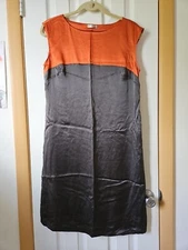 Marks&Spencer 100% Silk Satin Sleeveless Shift Dress UK Size 12 US Size 6-8 