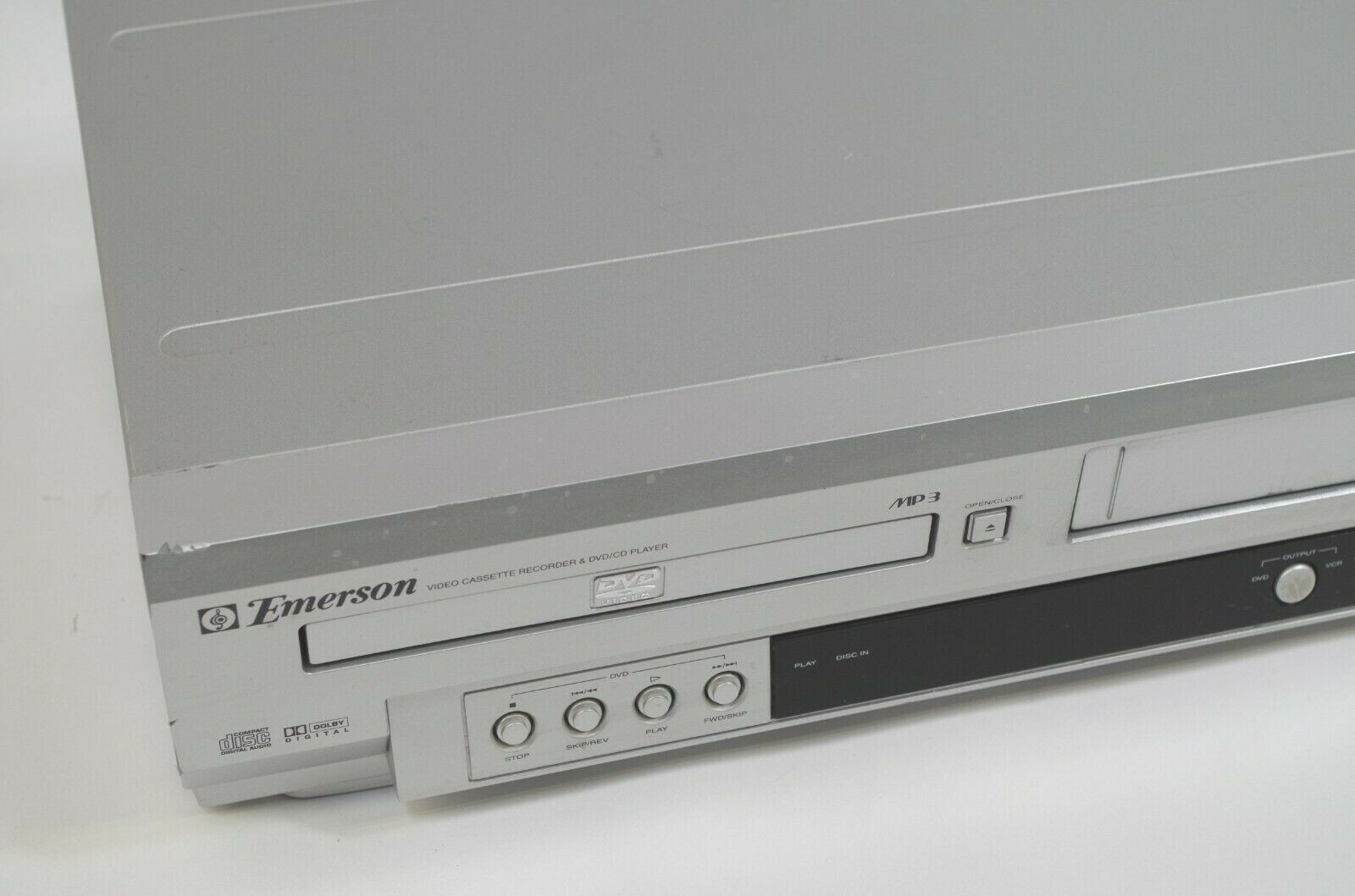Emerson EWD2003 DVD/VCR Combo DVD VHS Player Fully Functional No Remote