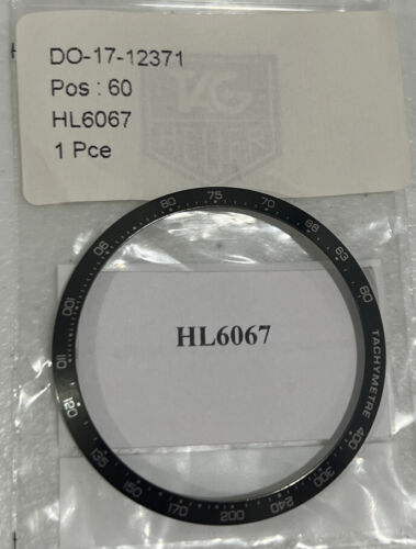Tag Heuer Aluminum Ring Bezel Insert Grey Authentic Original For Carerra Chrono