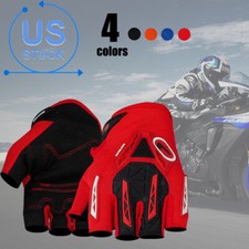 Men Mountain Bike Full-Palm Protection Cycling Biking Bicycle Half Finger Gloves