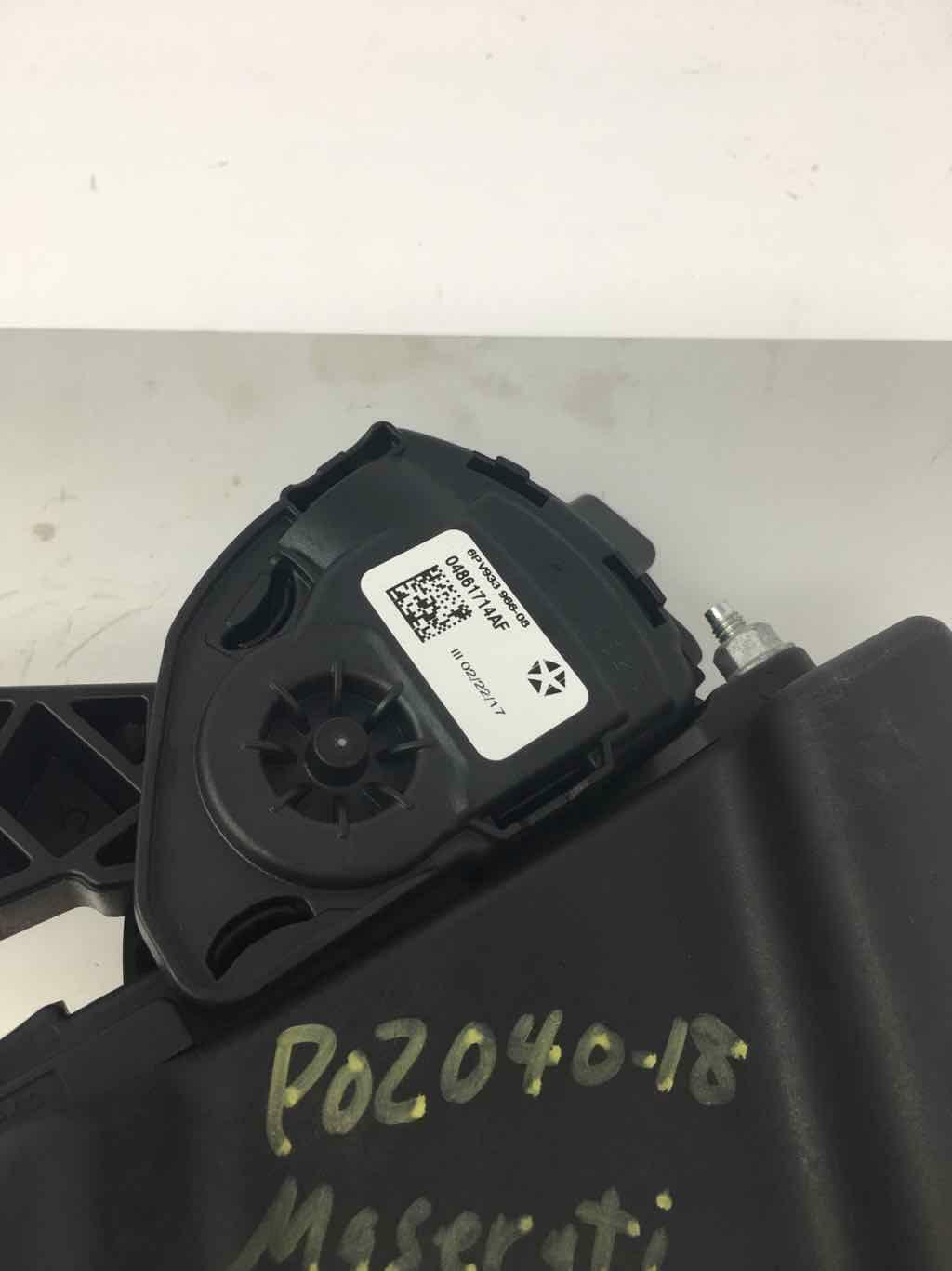 2018 Maserati Ghibli SQ4 Gas Pedal Assembly OEM 6700372500 04861714AF 6Pv933