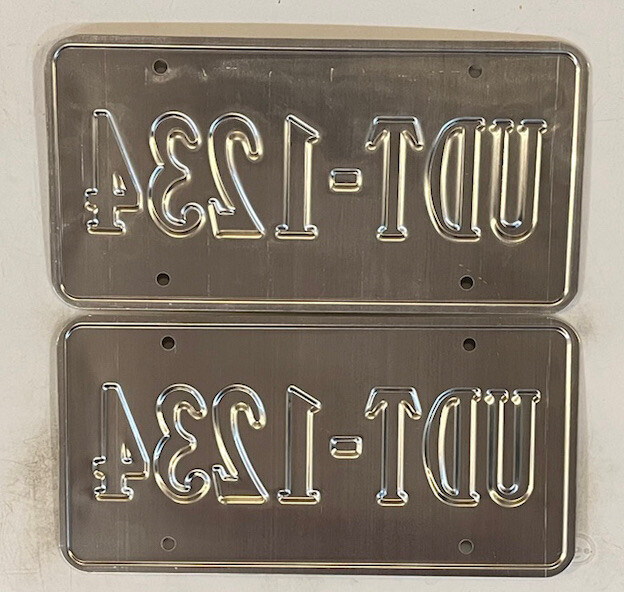 Pair VIRGINIA FOR LOVER UDT 1234 license plate VA 2019 prototype