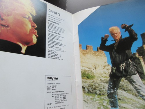 Billy Idol Rock Pix Japan Book w Bind Poster Generation X Steven Stevens Punk - Picture 11 of 11