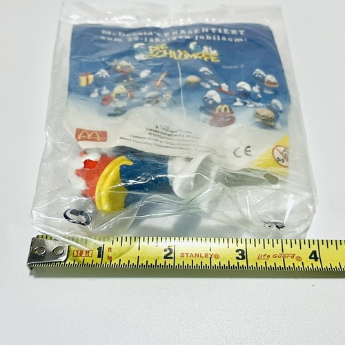 Promo Pitufos Pastel Pitufo Figura EURO McDs Pitufo Figura De Colección 1996 *NUEVO EN BOLSA - Imagen 4 de 12