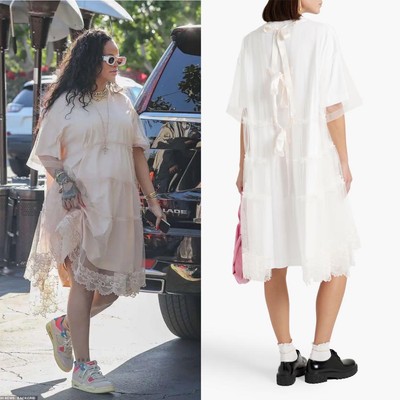 Simone Rocha Tiered Tulle Overlay Dress - Elegant Designer Fashion 