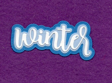 WINTER 2 with background die cuts scrapbook cards