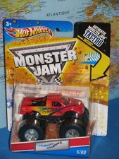 HOT WHEELS MONSTER JAM TROPICAL THUNDER TRUCK #5/80 TATTOO ADVANCE AUTO PARTS 