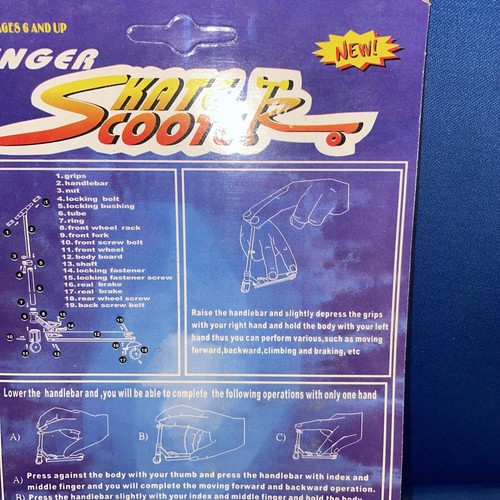 SJ Inc. Finger Skate Scooter with Real Working & Interchangable Parts (Die-Cast - Foto 5 di 7