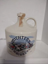 Vintage Michter’s Series C 1978 Whiskey Crock Jug Empty Cork Plug Quart