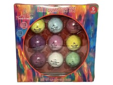 BATH BOMBS GIFT SET Body and Earth 4oz 9 count NEW Scented Lavender Ocean Mint 