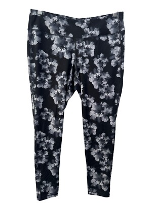 Old Navy Mid Rise Floral Print Compression Leggings Womens XL Yoga  Athleisure