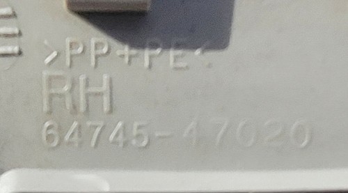 2004 - 2009 Toyota Prius Interior Rear Right RH Taillight Cover Trim Beige OEM - Picture 3 of 3