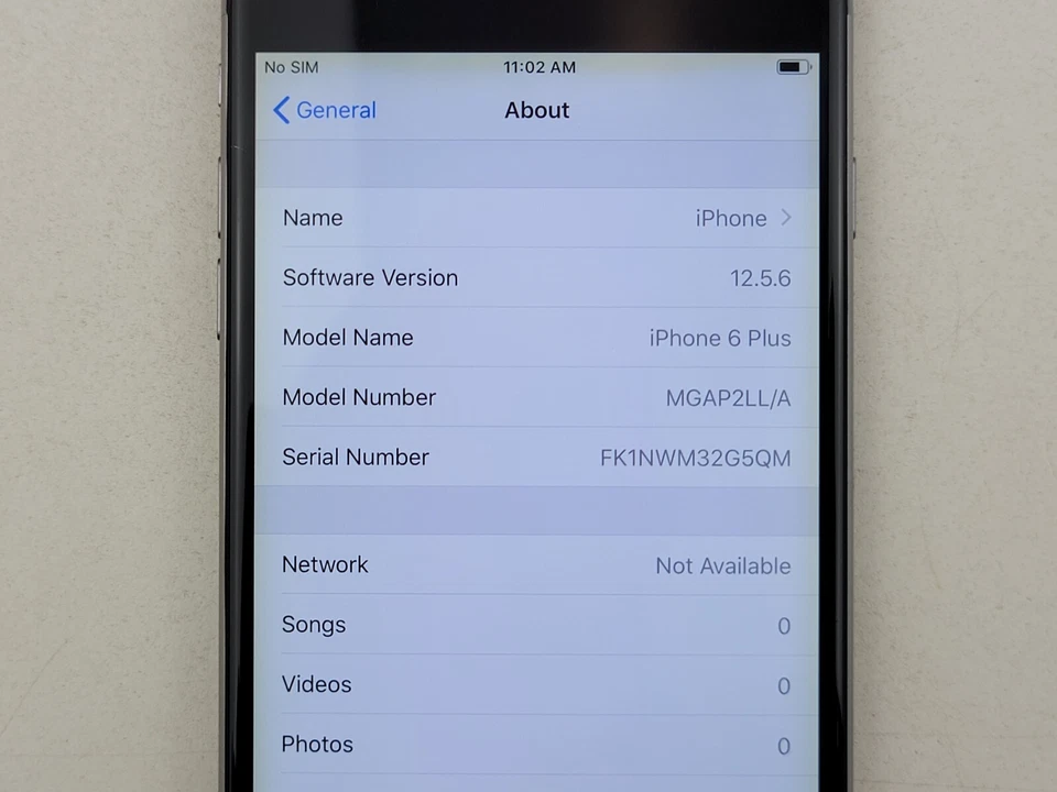 Apple iPhone 6 Plus (A1522) 128GB (AT&T) Smartphone - SMALL ISSUE - Clean IMEI - Image 4 of 4