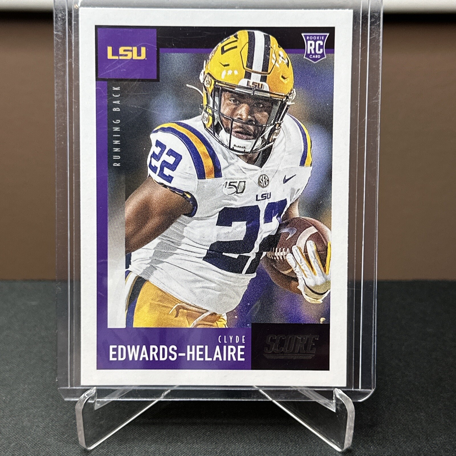 2020 Score: Clyde Edwards-Helaire Rookie Card No. 376