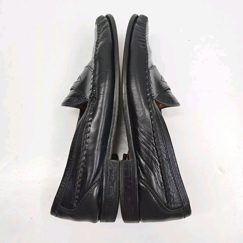 Bachrach Mens Sz 8.5M Loafer Made In Italy Vero Cuoio Leather Exotic Ostrich HTF - Picture 14 of 24