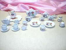 Lot of 26 Pc. Porcelain Mini Tea Cup 3 Incomplete Sets Mini Classic Toys Kids