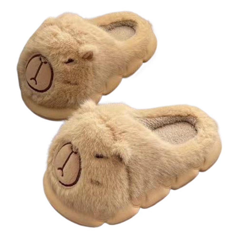 APL Peluche Capybara Pantofole Punta Chiusa Carine Comode per Camera da Letto Interno