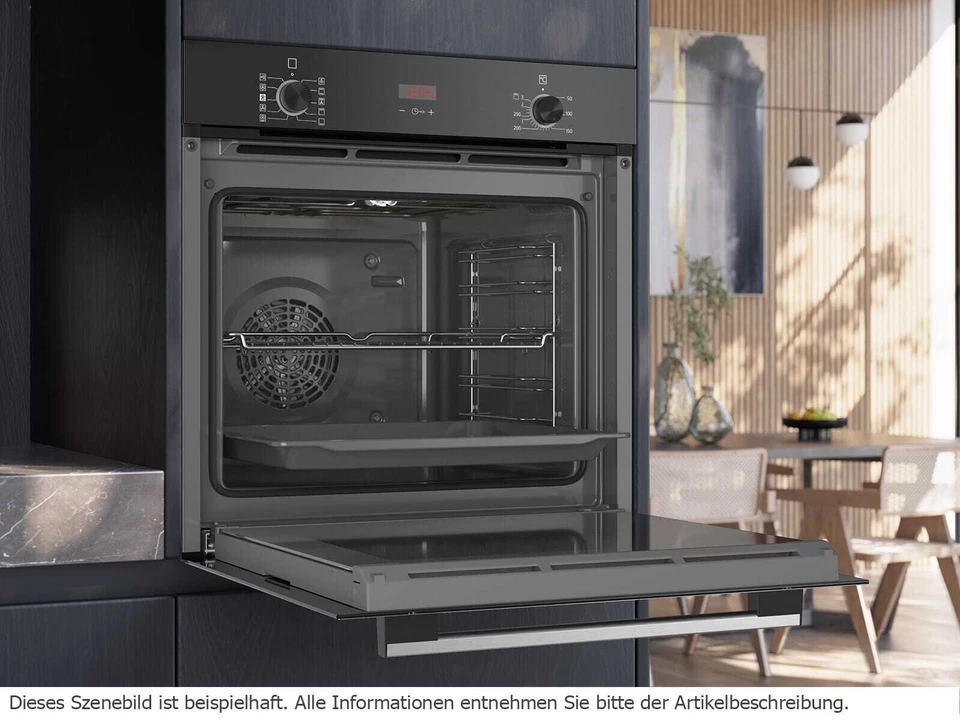 Siemens HR214ABS0 Backofen mit Dampfunterstützung Edelstahl 60cm - Bild 4 von 4