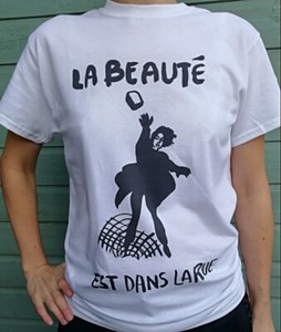La Beauté Est Dans La Rue T Shirt Retro Paris France 1968 Protest Poster  New 026 | eBay