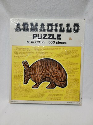*SEALED-NEW* VINTAGE 1980 ARMADILLO JIGSAW PUZZLE 500 PCS-BRIGHT IDEAS 