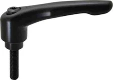 KIPP Cast Zinc Adj Clamping Lever w/Steel Components, 3/8-16 Threaded Stud