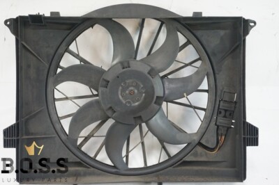 03-09 Mercedes W211 SL500 E550 Engine Motor Cooling Radiator Fan Assembly OEM