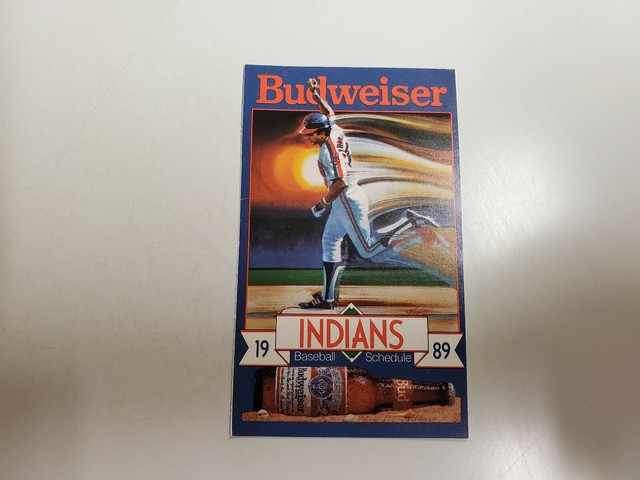 RS20 Cleveland Indians 1989 MLB Baseball Pocket Schedule - Bud Tearoff Set RS20 Cleveland Indians 1989 MLB Baseball Pocket Schedule - Bud Tearoff Set