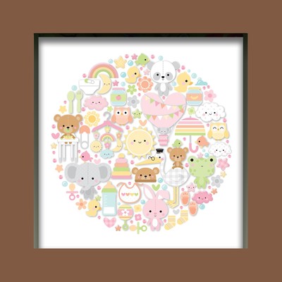 Doodlebug Design Shadow Box Kit 6/Pkg-Bundle Of Joy