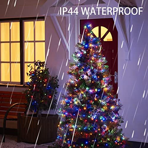 Christmas String Lights, 66FT Connectable Green Wire 8 200 LED Multicolor - Picture 7 of 7
