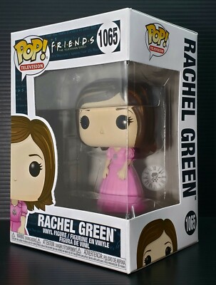 Funko Pop + Protector! Friends #1065 Rachel Green in Pink Dress ***Mint***  | eBay UK