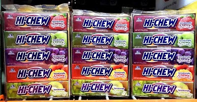 3 Packs Hi Chew Variety Real Fruit Juice Candy Fruit Chews 10ct 17.6oz Each Pack