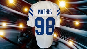 INDIANAPOLIS COLTS WHITE JERSEY COA 