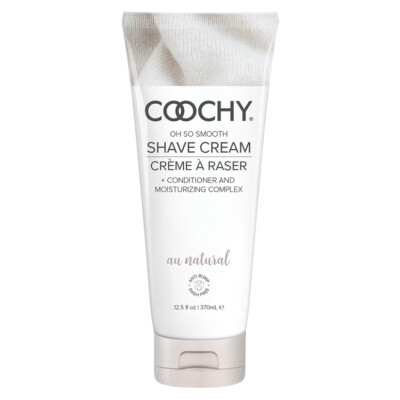 COOCHY RASH-FREE SHAVE CREME & MOISTURIZING, AU NATURAL , SMOOTH 12.5 OZ, FAST!