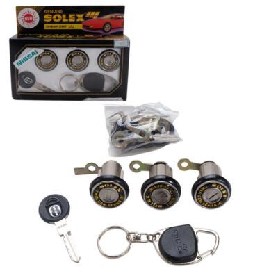 Fit Nissan Fit General Model Solex 3 Door Lock Security Safety Flat Key Cylinder