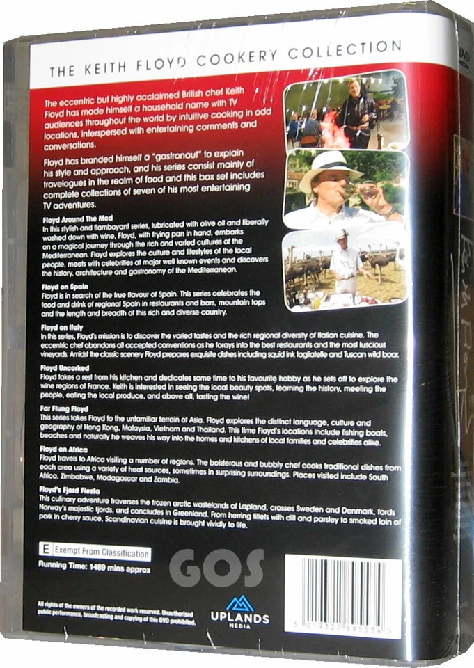 Keith Floyd Complete Cookery Collection Uncorked, Around The Med etc 14 DVD New - Image 2 of 3