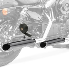 Set 2x Exhaust + wrap for Harley V-Rod/ Muscle TO2