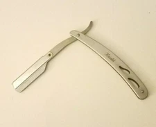 Kashi High Quality Straight Edge Barber Razor Stainless Steel Arm & Handle CYBER