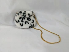 Small Small World Presents Mini Purse Black White 2.75 Inch