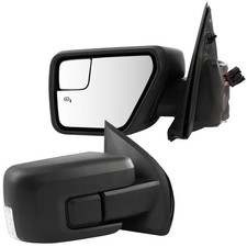 Tow Mirrors for 2021-2024 Ford F150 Pair Power Heated Turn Signal Light Black