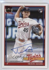 2026 Topps Series 1 1991 Topps Baseball Auto Travis Adams #91A-TRA Auto b1u