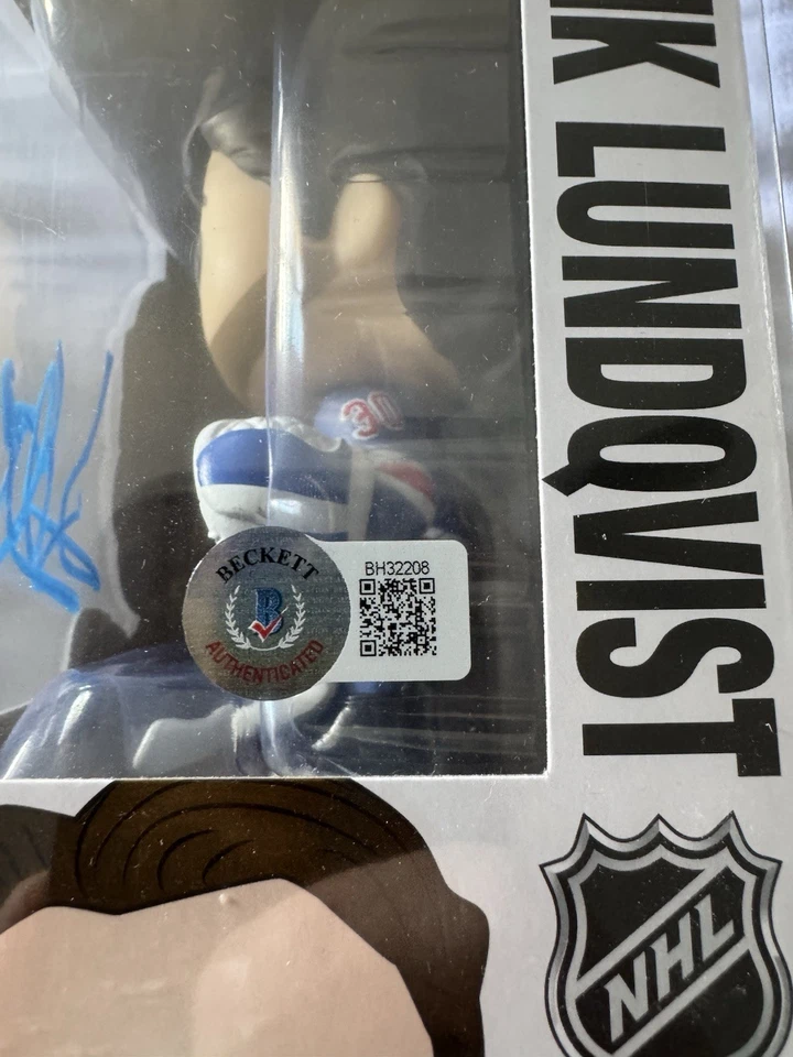 Henrik Lundqvist Signed Funko Pop! #04 (NHL New York Rangers) Beckett COA - Image 2 of 4