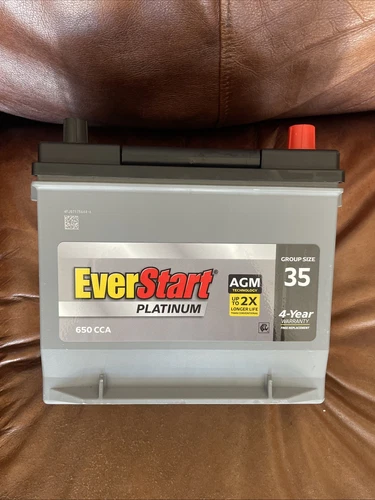 EverStart Platinum AGM Automotive Battery, Group Size 35 12 Volt, 650 CCA