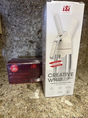 NEW iSi North America Creative Whip for Whipped Cream, 1/2 Pint, Bundle