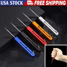 1PC Portable Titanium Toothpick with Holder: Reusable Metal Travel Tool