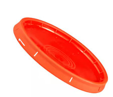 5 gal. Orange Paint Bucket Lid (2 Pack)