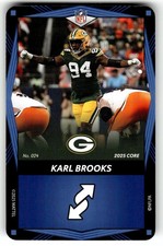 2025 UNO Elite NFL Football Core Edition Card #024 Blue Karl Brooks