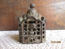 Small Antique Cast Iron A C Williams Still Bank Building with Dome Early 1900's